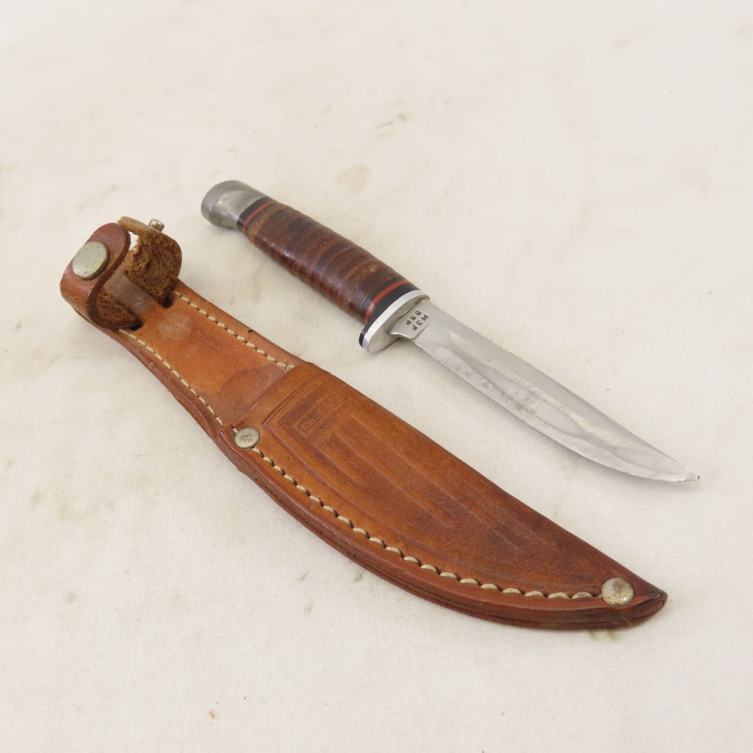 3 Fixed Blade Knives w/Sheaths: Case, SP1 Combat - 12