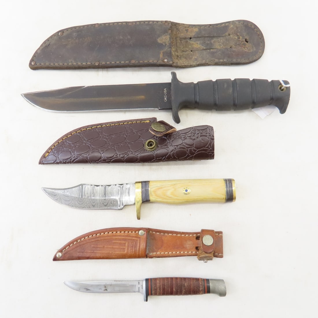 3 Fixed Blade Knives w/Sheaths: Case, SP1 Combat (1 of 16)