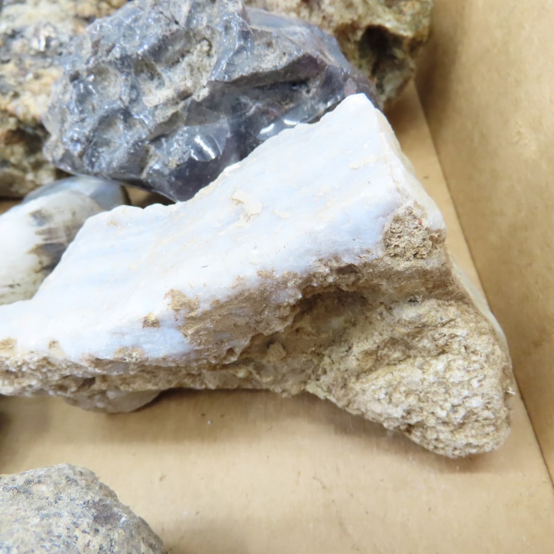 25 Lbs Mixed Quartz, Agate & other Rocks - 9
