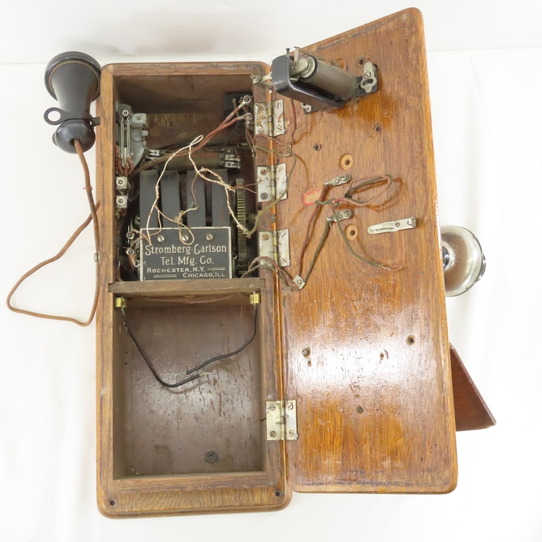 Antique The Dean Electric Co Wall Phone - 6