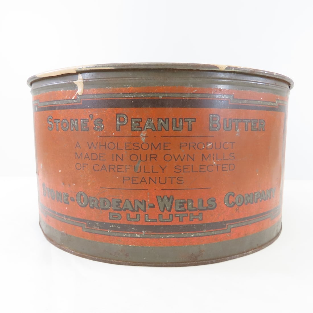 Vintage 25lb Stone's Peanut Butter Tin, Duluth MN - 2