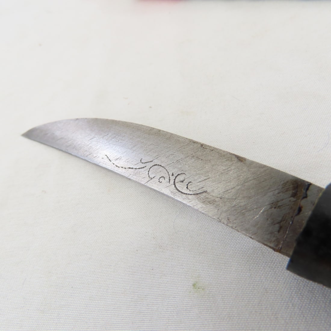 3 Fixed Blade & Folding Pocket Knives, Horn Handle - 9