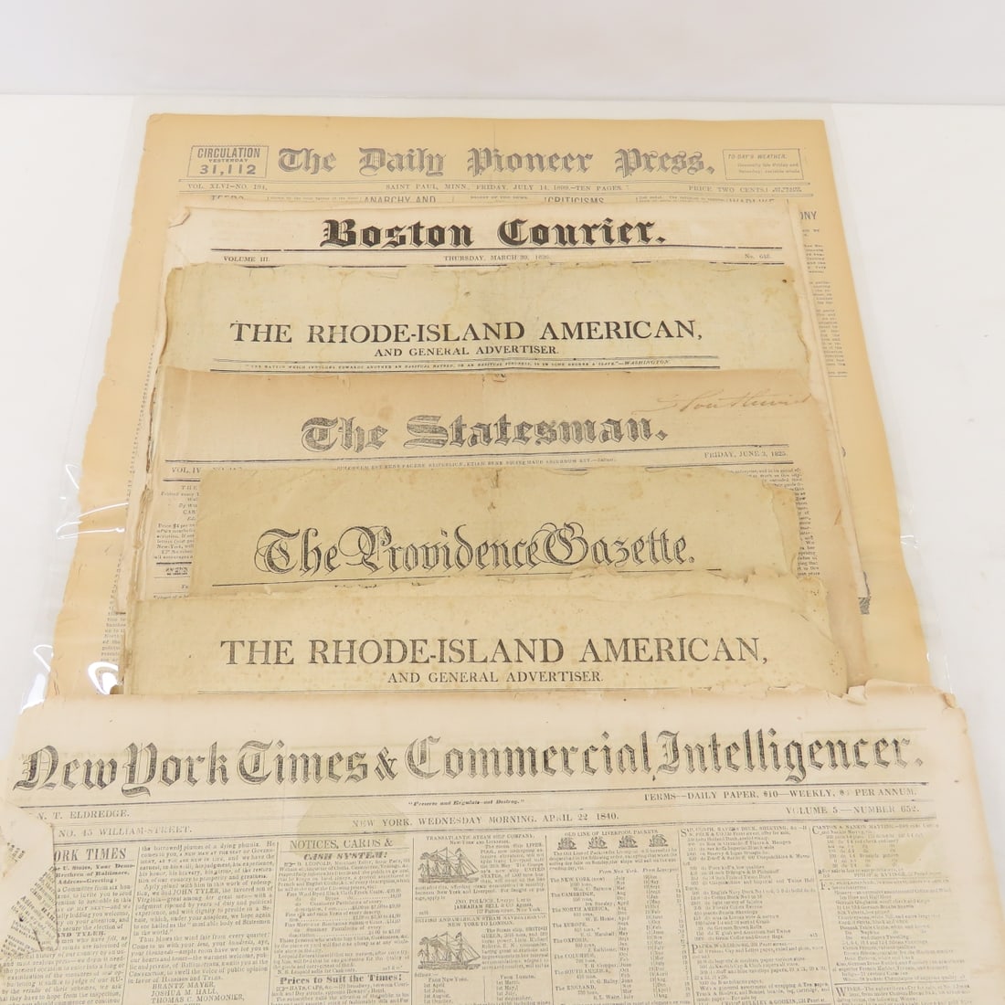 Assorted Newspapers from 1795-1899 - 16