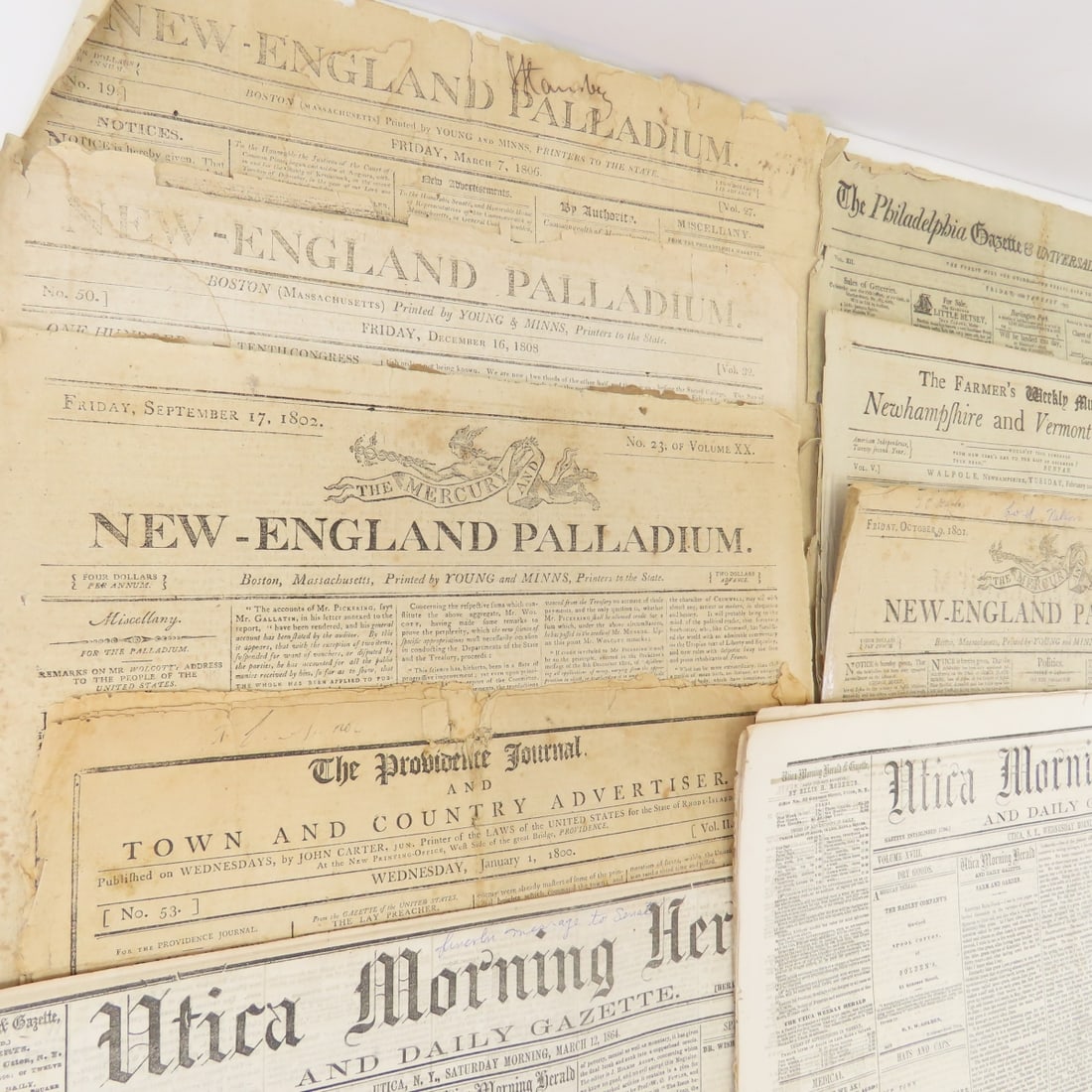 Assorted Newspapers from 1795-1899 - 6