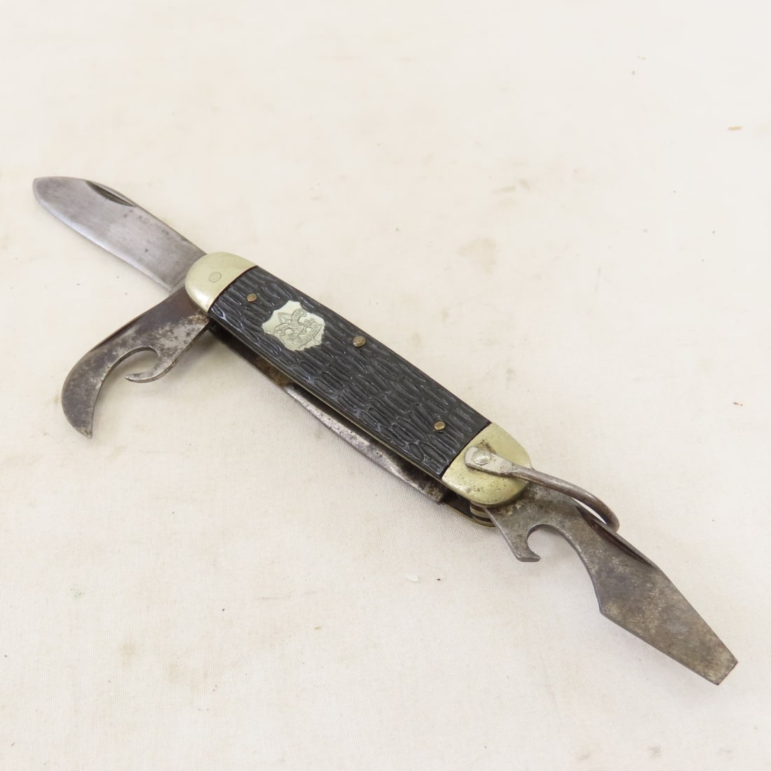 6 Vintage Boy Scouts Folding Pocket Knives - 8