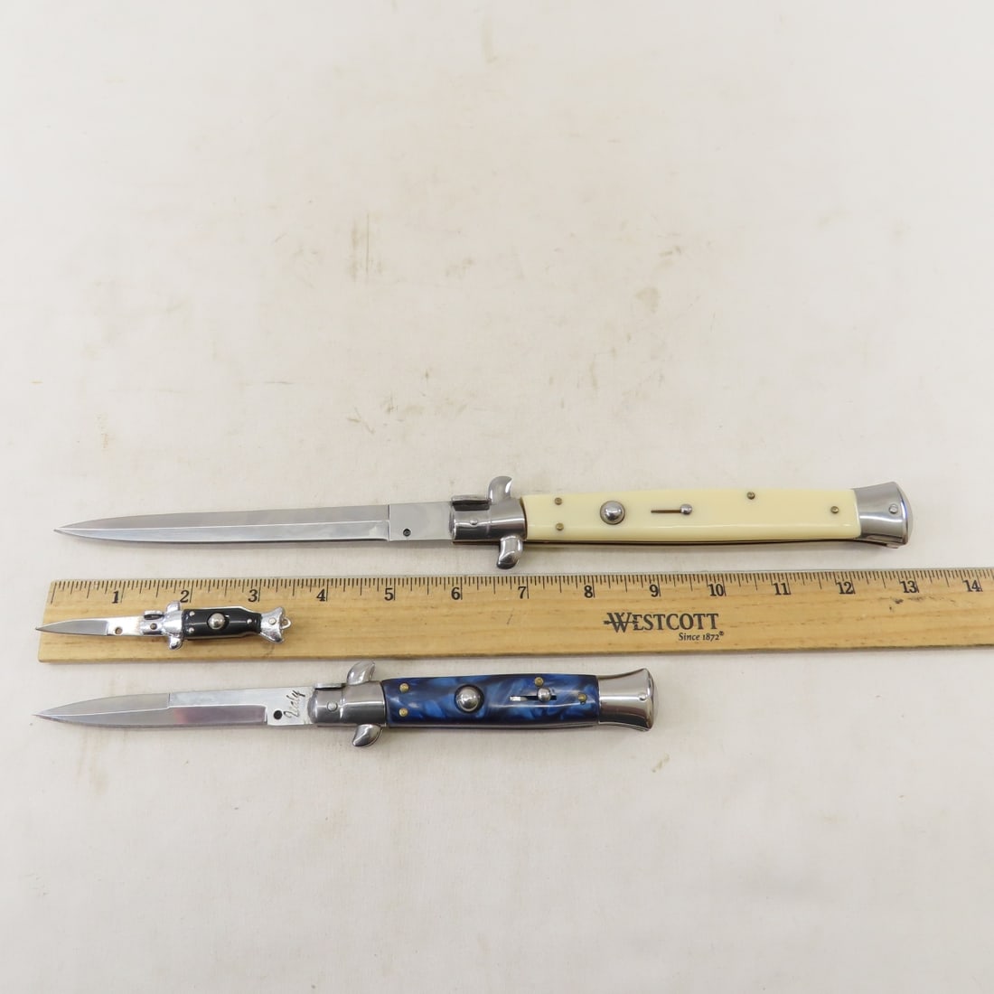 3 Stiletto Assisted Opening Pocket Knives - 12