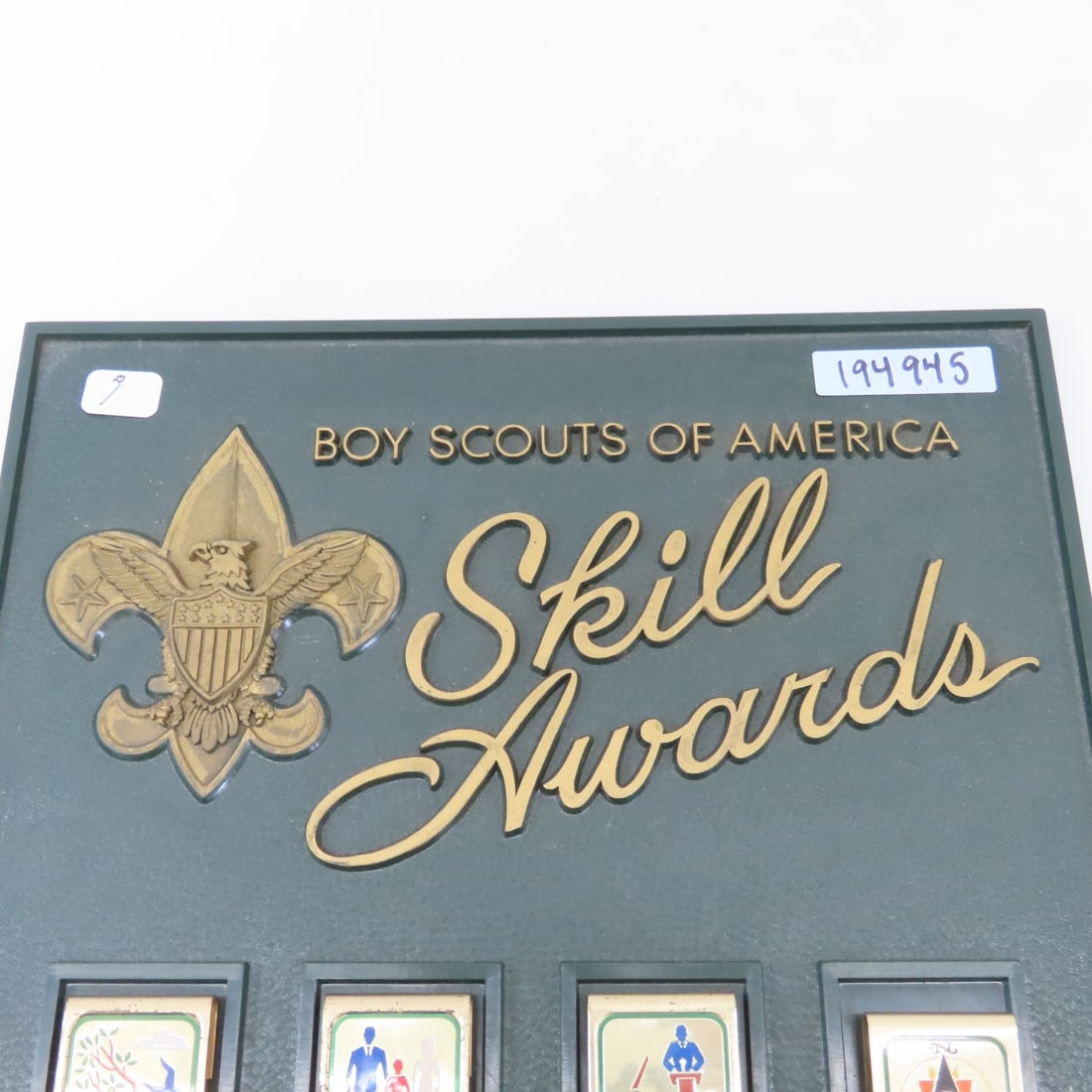 Vintage Boy Scouts Skill Awards Display Plaque - 2