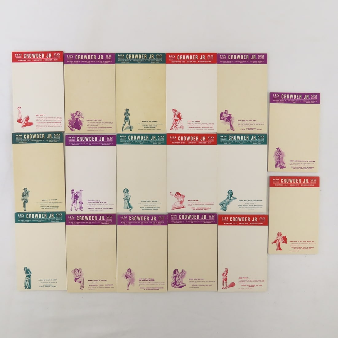 1940s-60s Advertising Pin-up Note Pads - 16