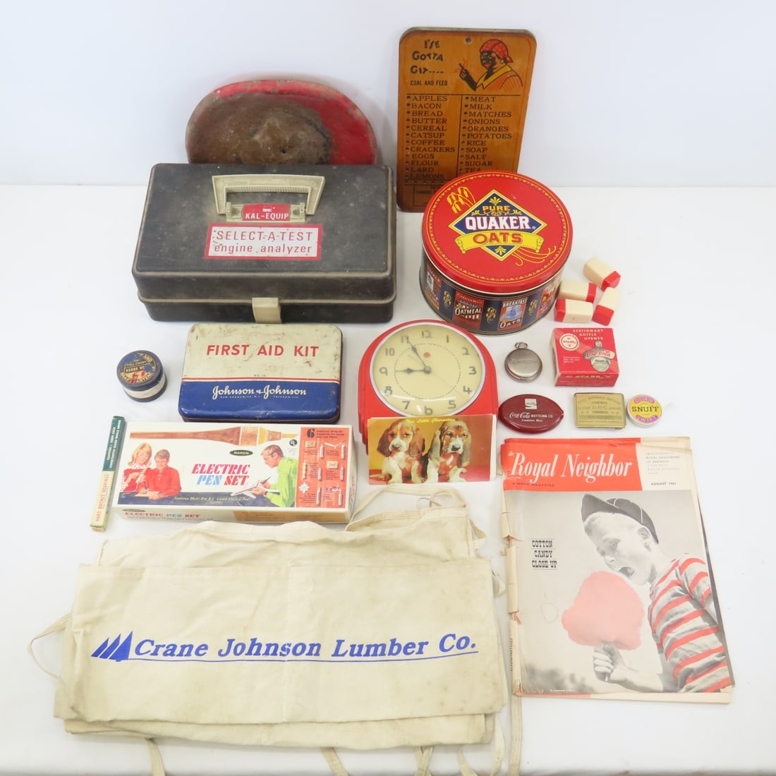Vintage Clock, Pocket Watch, Lumber Aprons & More (1 of 20)