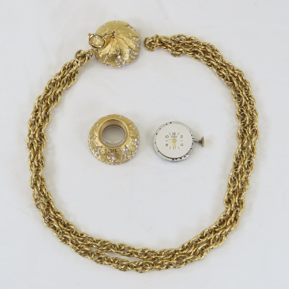 Geneva 17 Jewel Working Pendant Watch - 3
