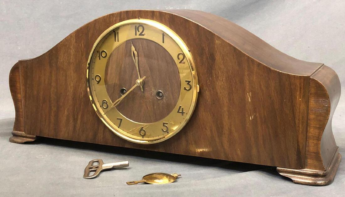 German Uhrmacher Meindl mantle clock, circa 1950 (1 of 9)