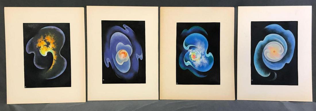 4 piece original Helen Pearce oil and acrylic paintings (1 of 15)