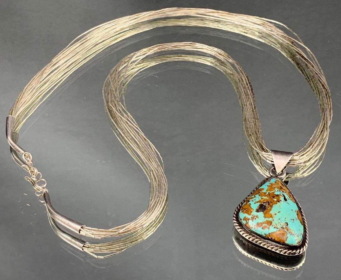 Long Ten Strand Liquid Sterling Native American (1 of 4)
