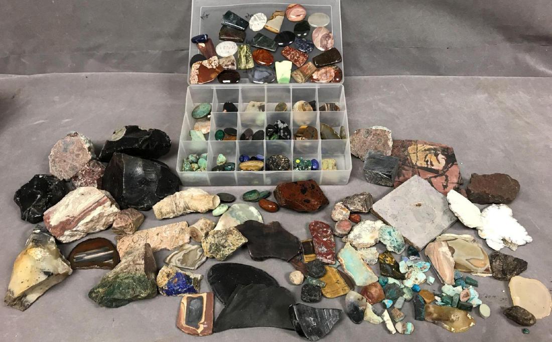 Large Lot of Raw and Cut Semi Precious Stones and (1 of 9)