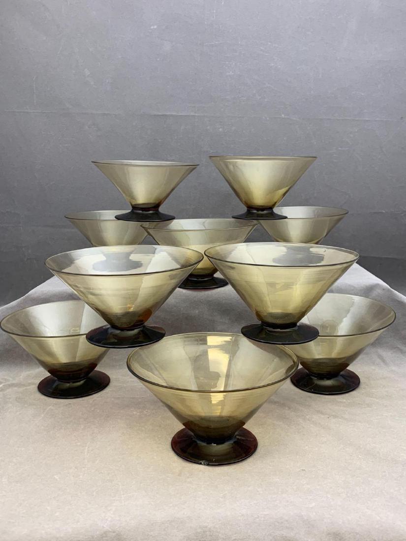 Lot of 10 Two-Tone Steuben Dessert Bowls (1 of 4)