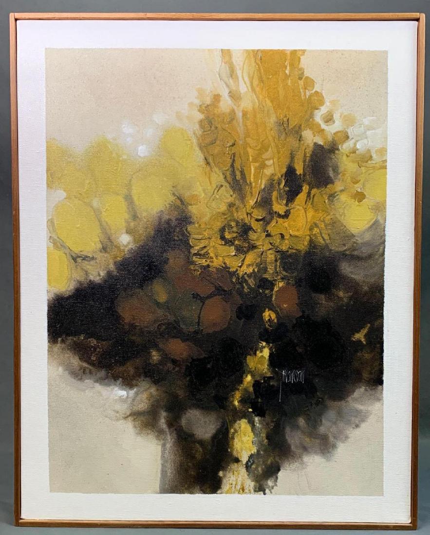 John O. Thomson, Golden Seed, Abstract Oil on Canvas, (1 of 4)