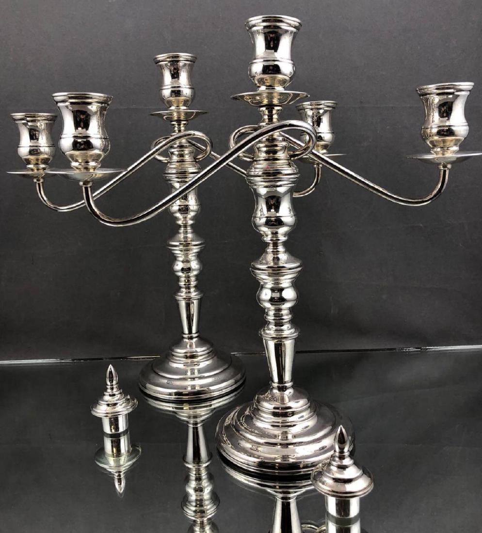 Japanese 950 Silver Candelabra, Showa Period (1 of 6)