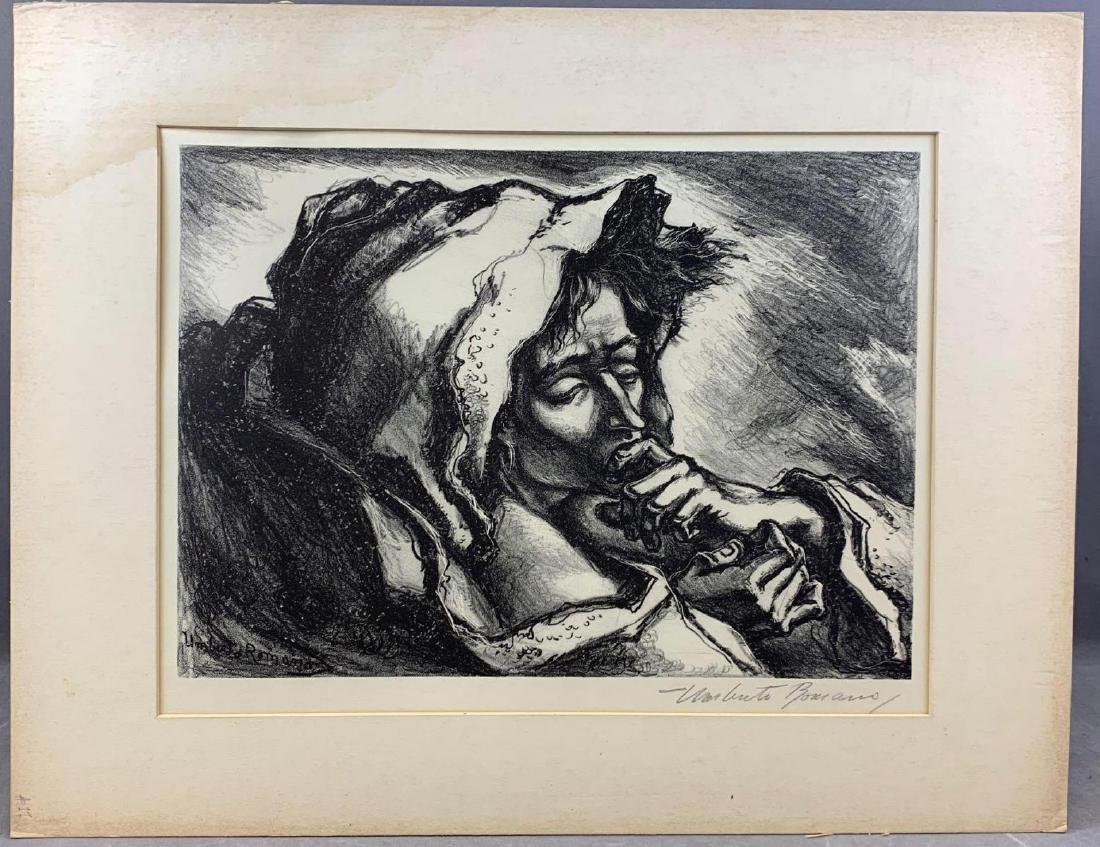 Umberto Romano, Woman in Thought, Lithograph (1 of 6)