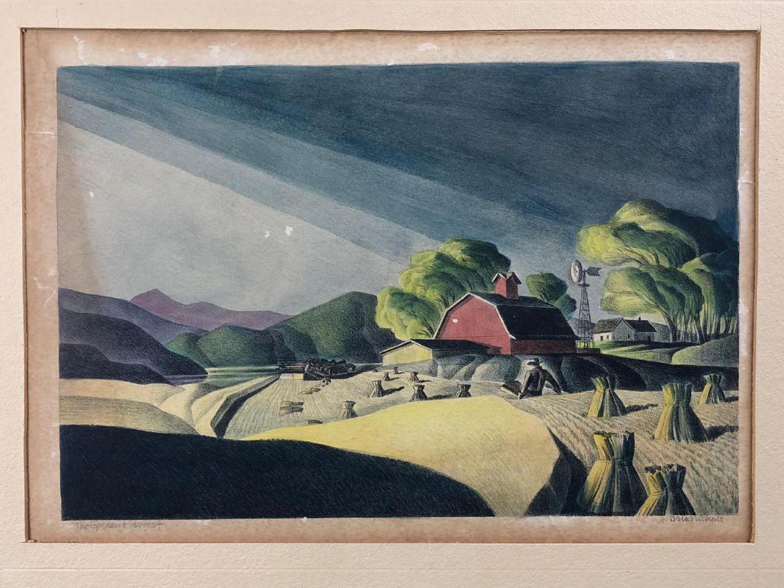 Dale Nichols, "The Golden Harvest", Hand Colored (1 of 10)