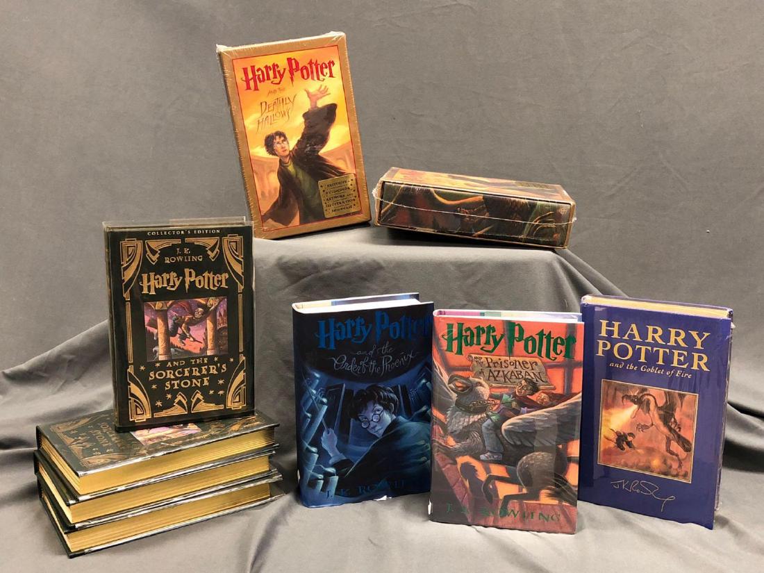 Nine Harry Potter Books, Some First Editions (1 of 14)