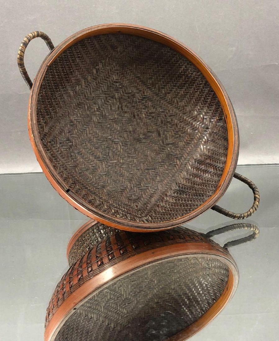 Finely Woven Japanese Lacquered Ikebana Basket, 20th C. (1 of 7)