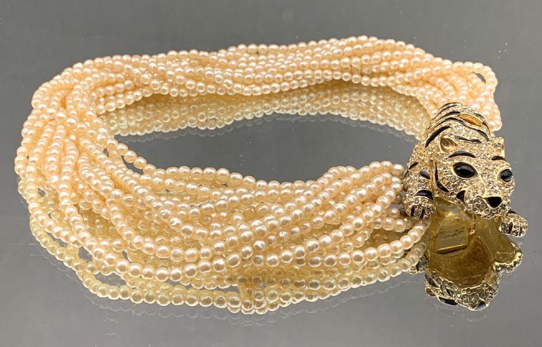 Designer Ciner Tiger Multi Strand Bead, Pave set (1 of 12)