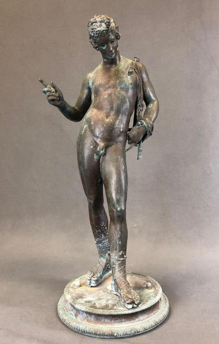 Chiurazzi, Bronze Sculpture of Narcissus, 19th C. Grand (1 of 15)