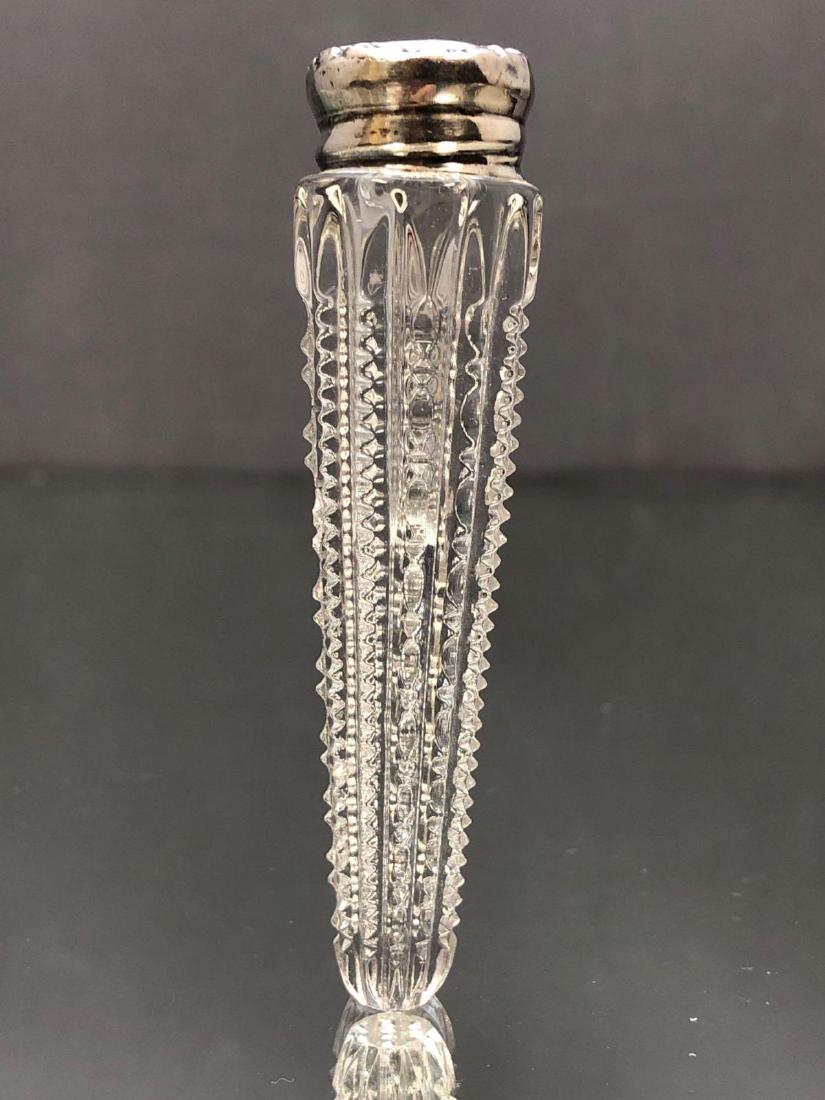 Victorian Cut Glass Zipper Pattern Lay Down Perfume (1 of 10)