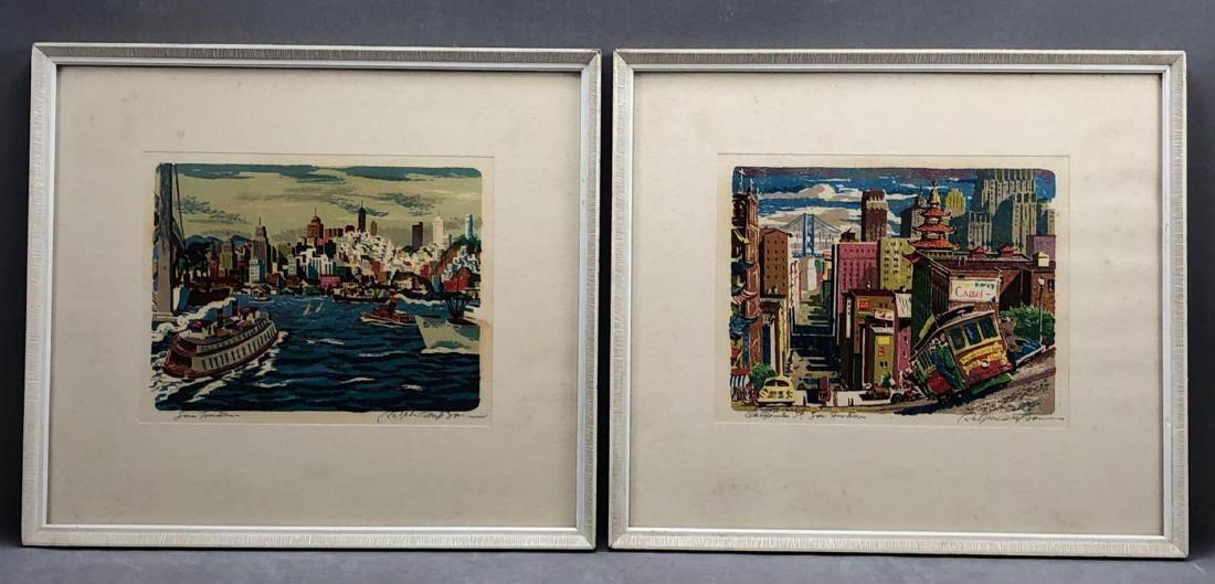 Ralph Mapson, Pair of San Francisco Serigraphs (1 of 16)