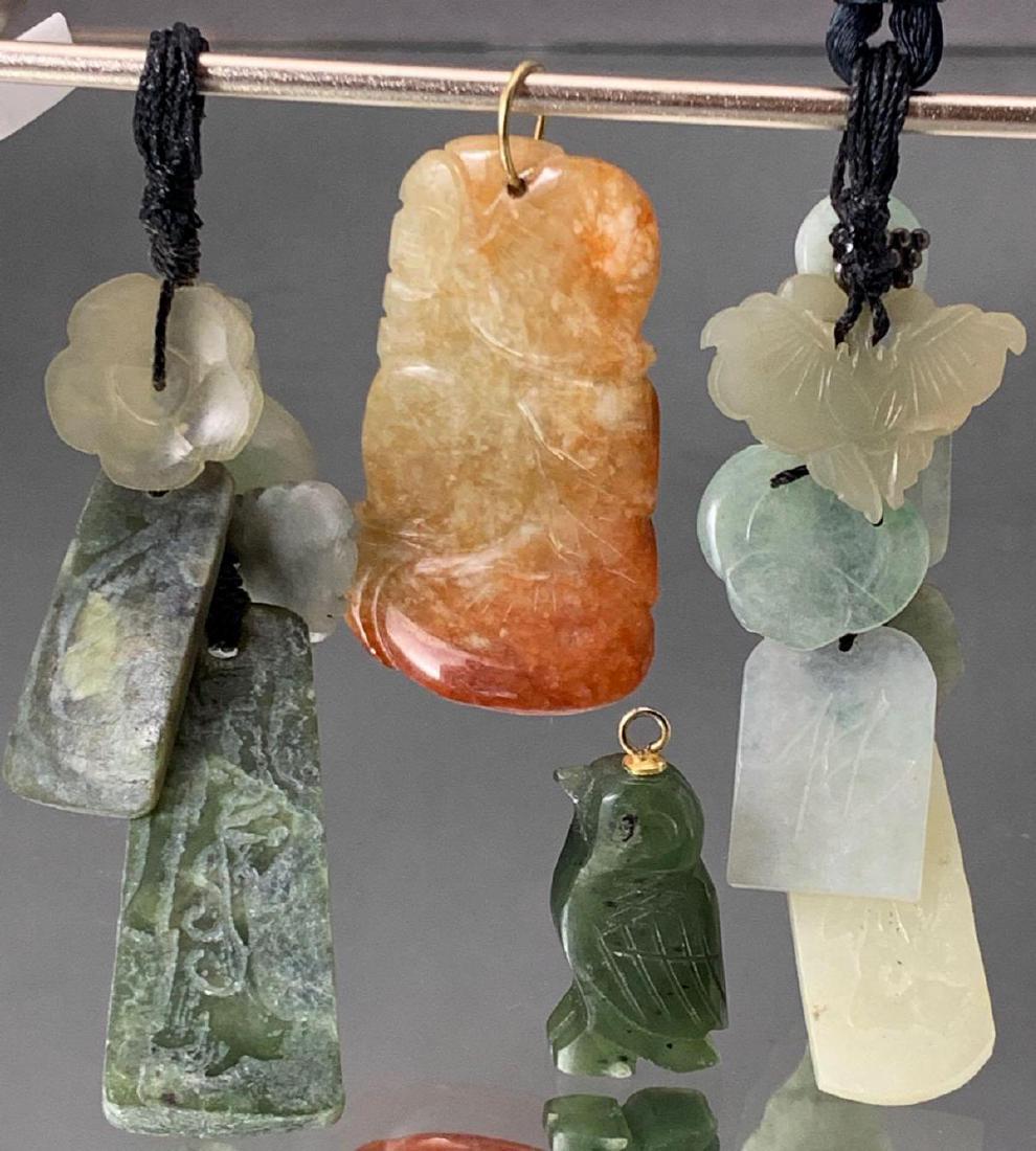 Four Jade & Hardstone Pendants (1 of 8)