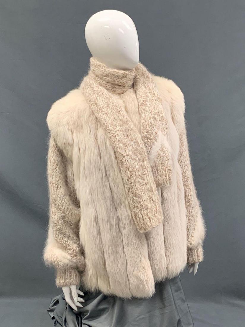 White Fox Fur Coat and Scarf, Alaskan Fur Company (1 of 8)