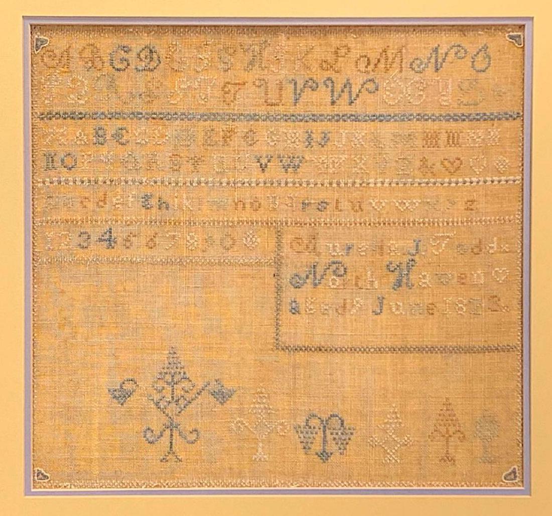 Antique American 1832 Sampler, Signed (1 of 9)
