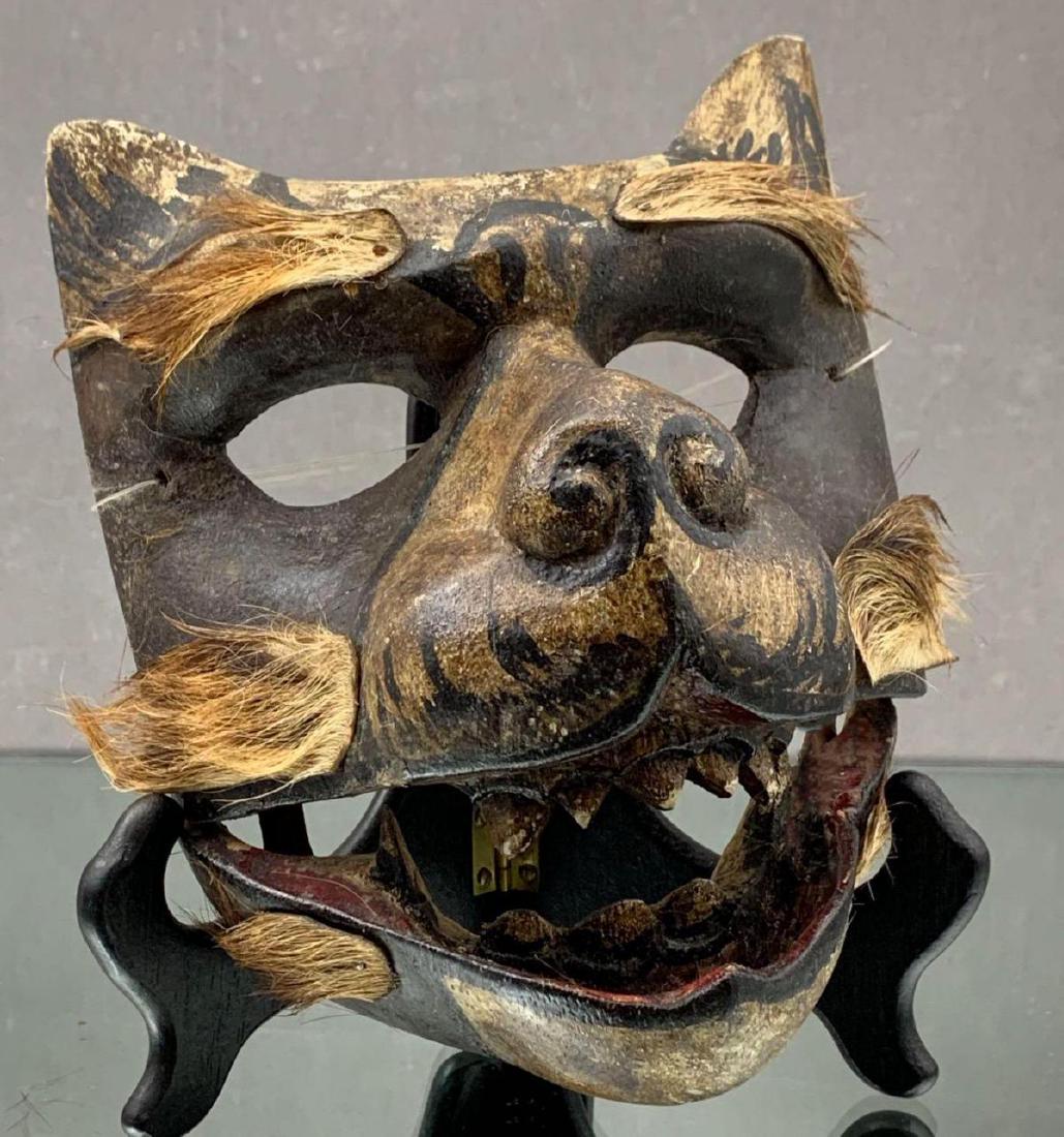 Vintage Indonisian Theater Cat Mask From Lomboc (1 of 6)