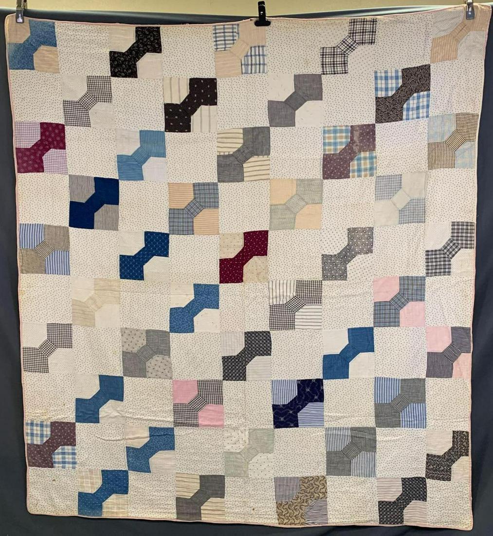 Older Handstitched Bow Tie Quilt (1 of 14)