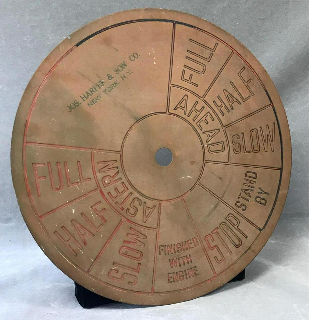 Maritime chadburn engine order telegraph wheel by Jos. (1 of 4)