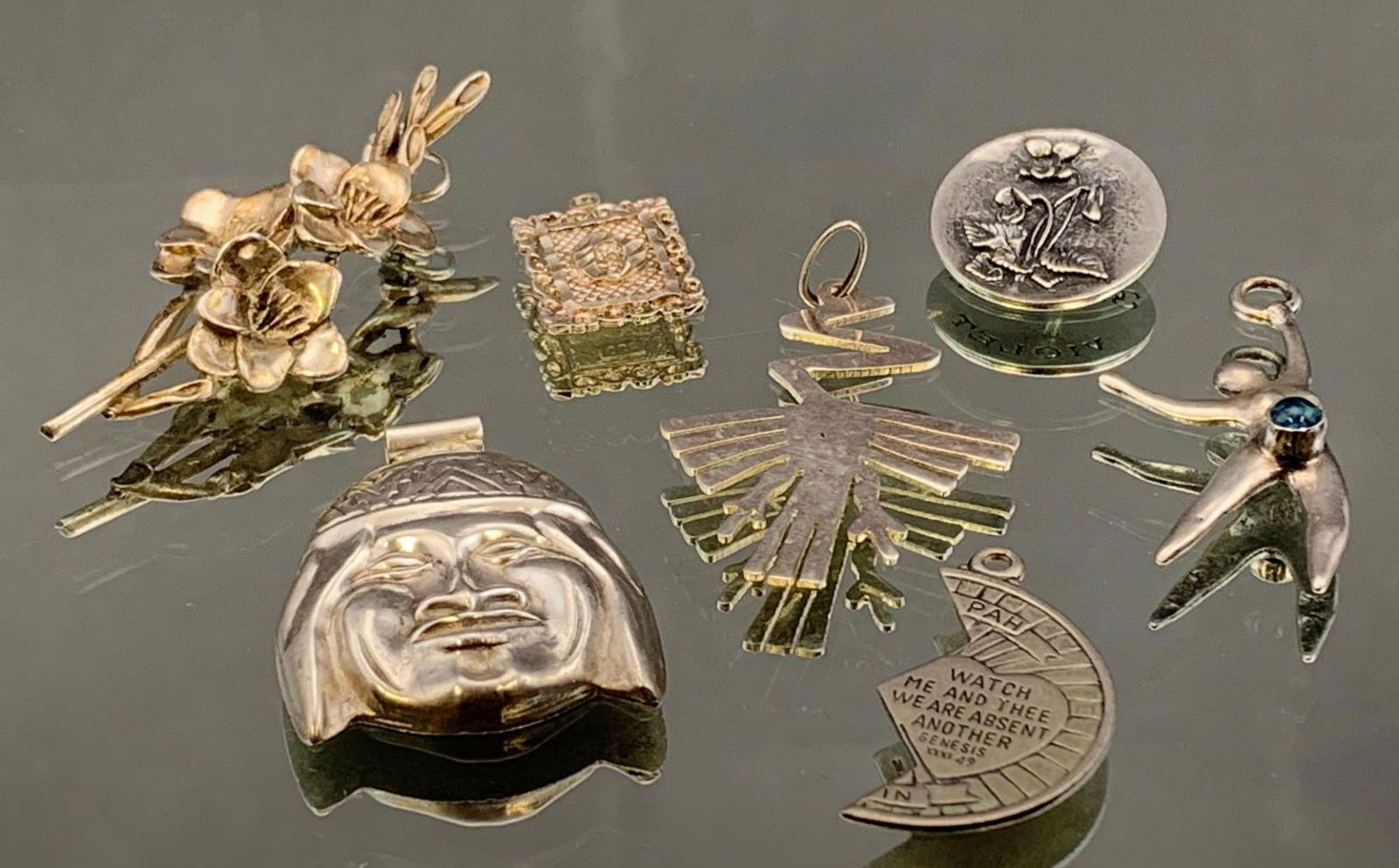 Seven Sterling Silver Mixed Jewelry Lot (1 of 9)