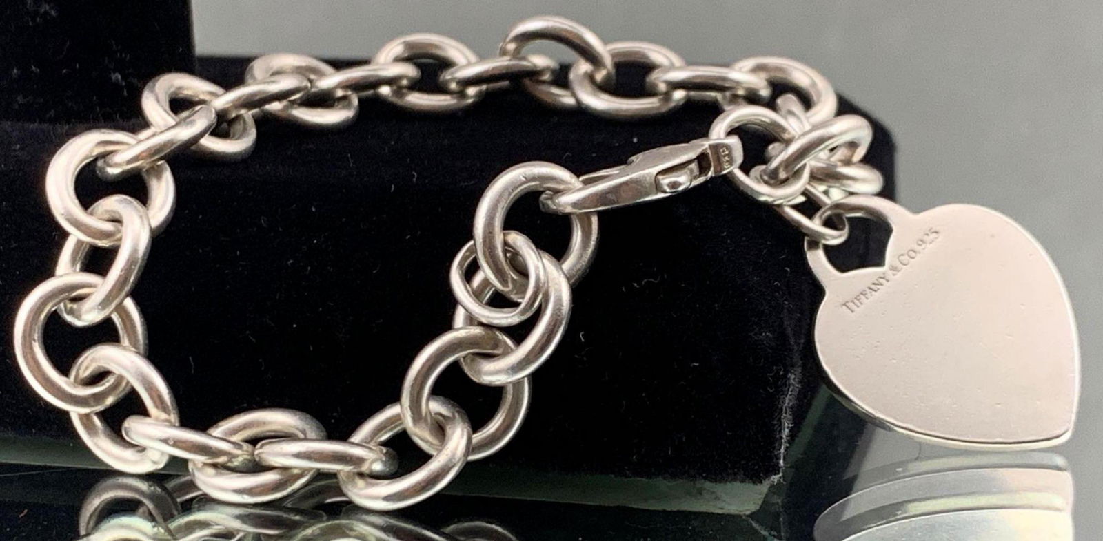 Sterling Silver Tiffany & Co. Heart Charm Bracelet (1 of 5)