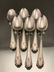 19 Sterling Silver Spoons, 348g - 6