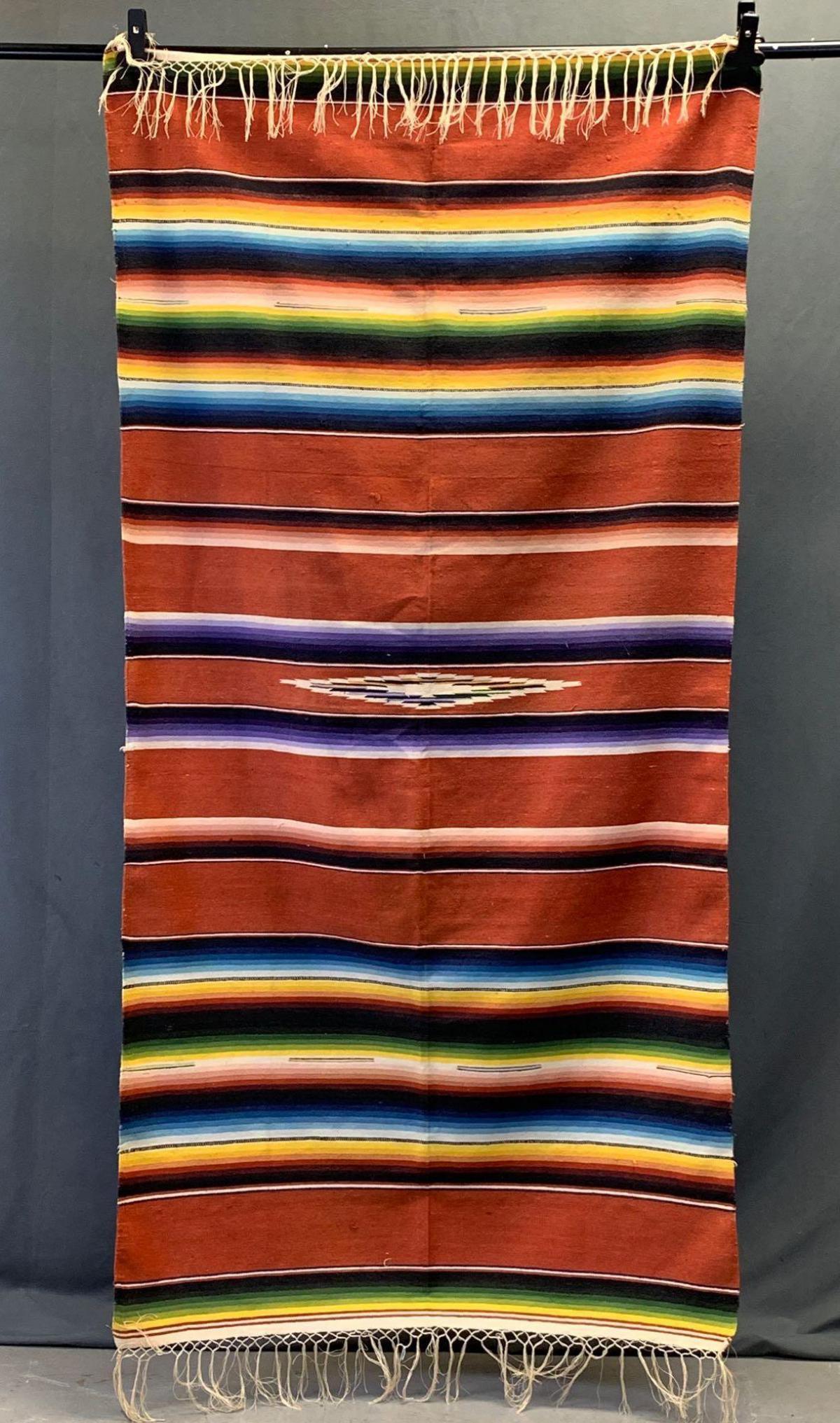 1930's Mexican Wool Saltillo, 80x42 (1 of 20)