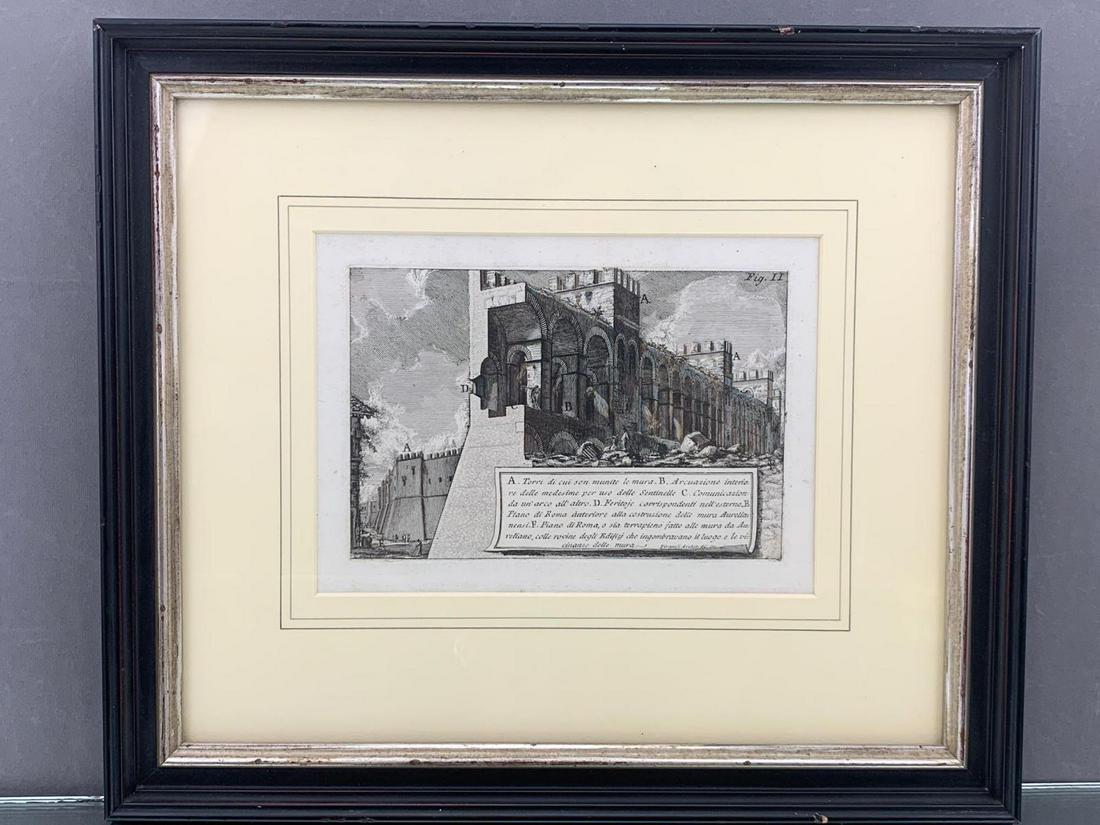 18th Century Piranesi Etching, Towers Which Fortify The (1 of 6)