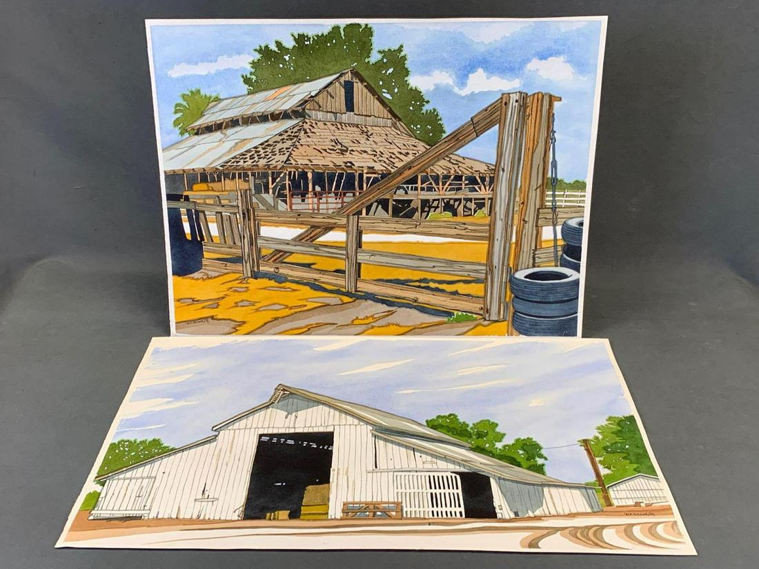 2 William F Stone Jr. (1929-2009 California) Watercolor (1 of 10)