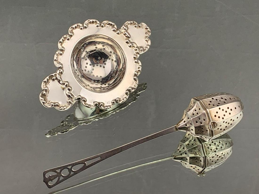 Two Sterling Silver Tea Strainers, 46g (1 of 7)