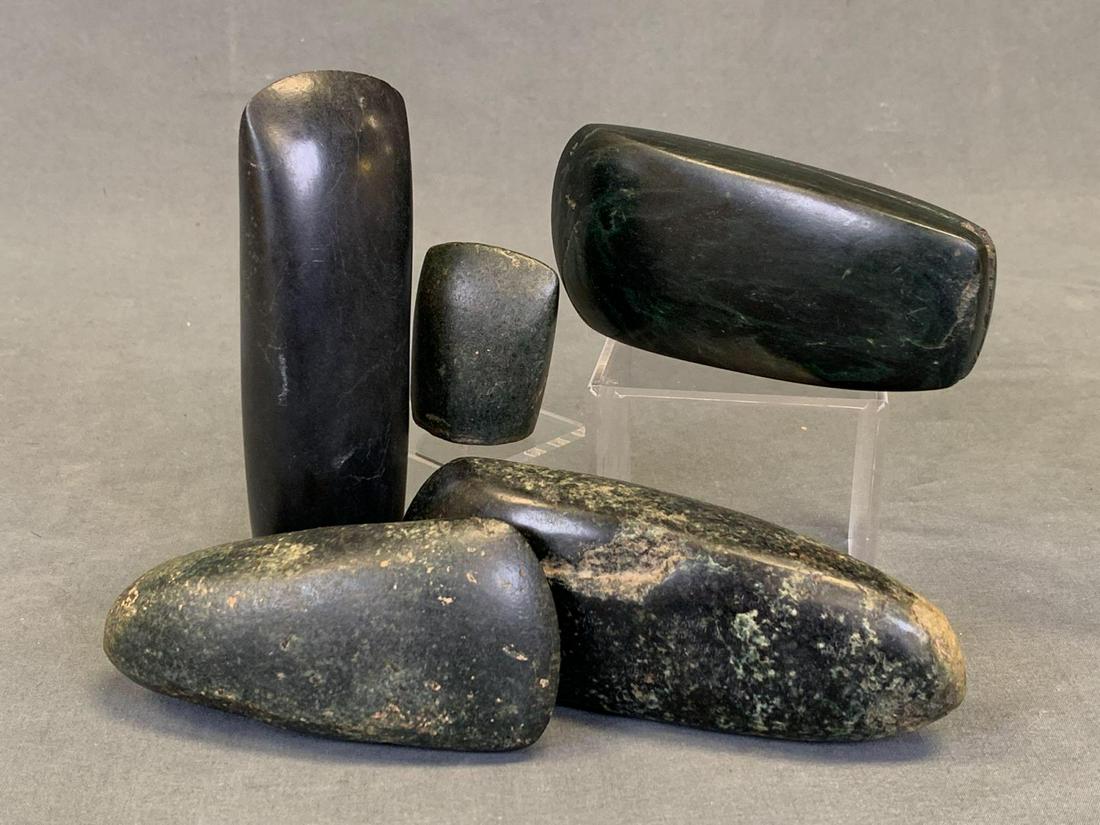 5 Jade, Central American Pre Columbian Tools, Ax Heads (1 of 20)