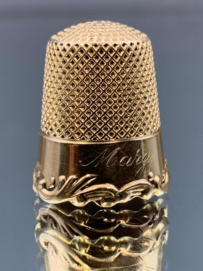 14k Gold Thimble, 4.9g (1 of 6)
