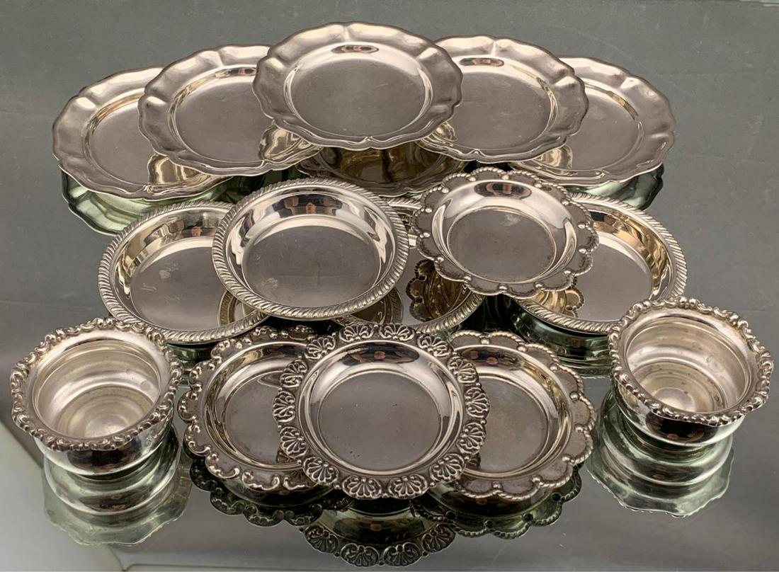 Vintage Sterling Silver Finger Bowls, Plates And More, (1 of 11)