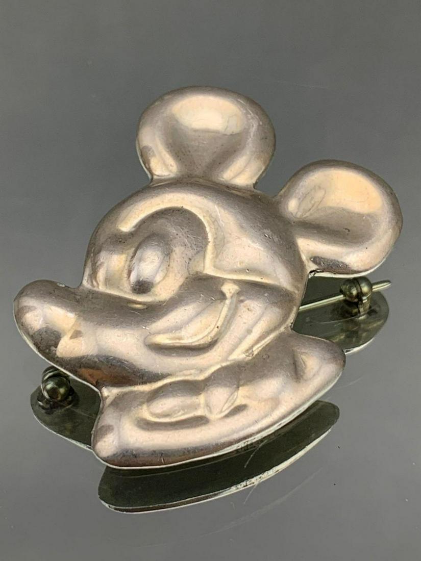 Vintage Sterling Silver Mickey Mouse Pin, 16.9g (1 of 5)