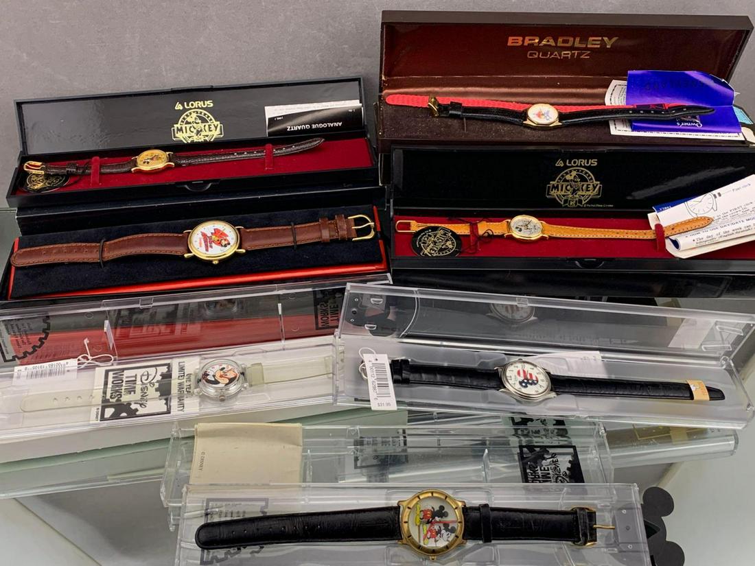 7 Disney Watches, including 1 Bradley Quartz 30 Year (1 of 9)