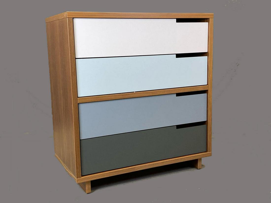 Contemporary Modernist Enameled Metal and Walnut 4 (1 of 9)