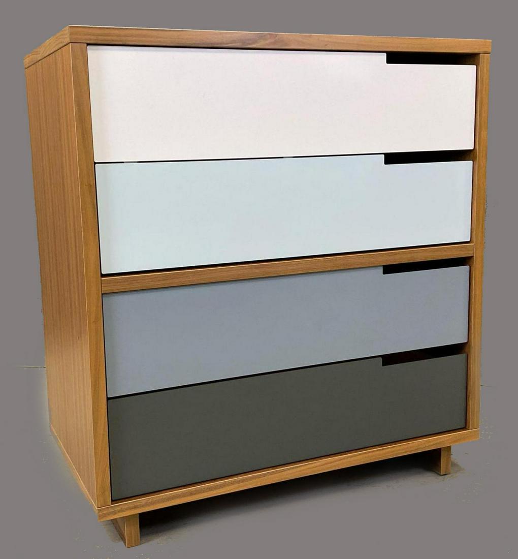 Contemporary Modernist Enameled Metal and Walnut 4 (1 of 9)
