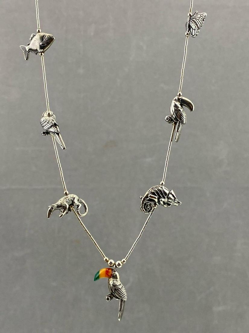 Sterling Silver South American Fetish Necklace (1 of 9)